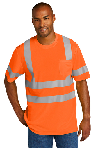 CornerStone � Adult Unisez 4.1-ounce, 100% Polyester ANSI 107 Class 3 Mesh Short Sleeve T-shirt